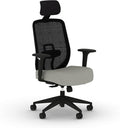 HON Altern Ergonomic Office Chair, Office Desk Computer Chair, Fog | Mesh desk chair with lumbar support, headrest, seat slide, adjustable arms, computer chair for home office productivity by HON