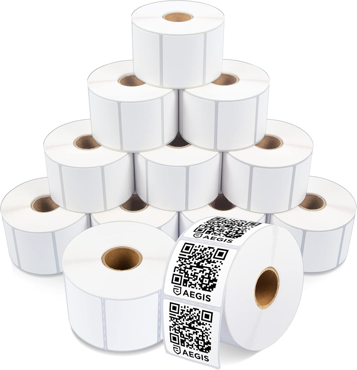 2" X 1.5” Direct Thermal Printer Labels (10800 Count, 12 Rolls) by Aegis Adhesives