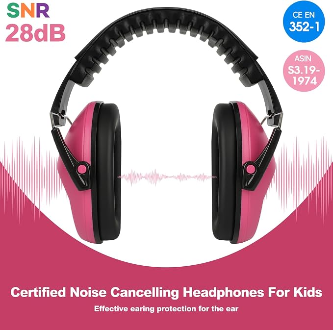 Floriogra Noise Cancelling Headphones for Kids/Toddler 28dB SNR Ear Muffs | Kids Ear Protection Noise Reduction Earmuffs for Children, Hearing Protection for Monster Jam, Concerts, Fireworks, Autism - Image 2