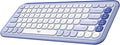 Logitech POP ICON Keys Wireless Bluetooth Keyboard - Lilac and Off-White | Comfortable typing, programmable keys, easy-switch between up to 3 devices, for laptop, tablet, PC by Unknown