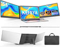 KEFEYA Laptop Screen Extender 15.6", FHD 1080P Portable Triple Monitor for Laptops 13-17.3", 0.16" Ultra-Thin Dual Laptop Monitor Extender for Windows/Mac/Dex/Chrome/Surface, Plug n Play by KEFEYA