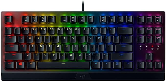 Razer BlackWidow V3 Tenkeyless TKL Mechanical Gaming Keyboard: Green Mechanical Switches - Tactile & Clicky - Chroma RGB Lighting - Compact Form Factor - Programmable Macros by Unknown