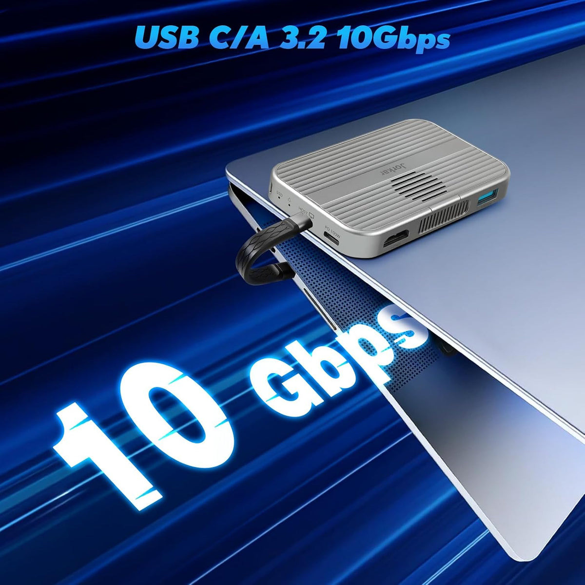 10gbps Magnetic Docking Station, USB C Hub with NVMe M.2 SSD Enclosure for iPhone 17/16/15 Pro/Pro Max/Plus with Cooling Fan, Support SSD Size 2230/2242/2260/2280 B+M M-Key - Image 7