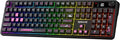 Redragon K526 PRO Wireless RGB Membrane Gaming Keyboard, LED Screen & Knob | See Battery, Mode & Time at a Glance, 0-Delay Tri-Mode, One-Touch Backlit & Media Adjust, 26-Key Anti-Ghost for Combo-Strike by REDRAGON