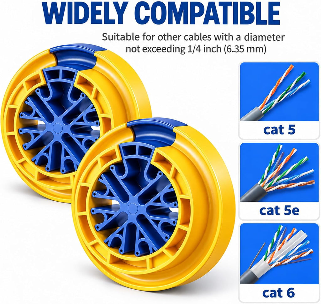 Tellegloww 4 Pcs Network Cable Management Tool, Wire Comb Kit - Image 5