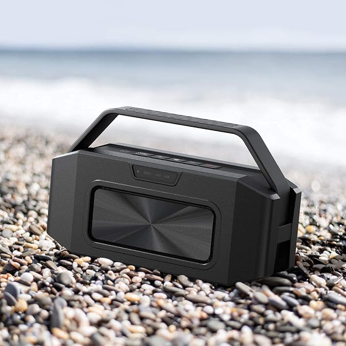W-KING Loud Bluetooth Speaker, 100W Max IPX6 Portable Waterproof Outdoor Speakers Bluetooth Wireless 108dB Large Rugged Floating Boombox, 60W Deep Bass Subwoofer/40H/TF/AUX/Custom EQ for Party Camping - Image 9