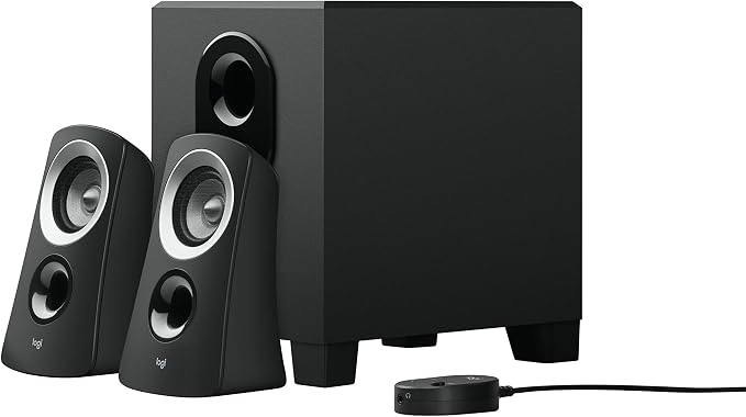 Logitech Z313 2.1 Multimedia Speaker System with Subwoofer - Black - Image 2