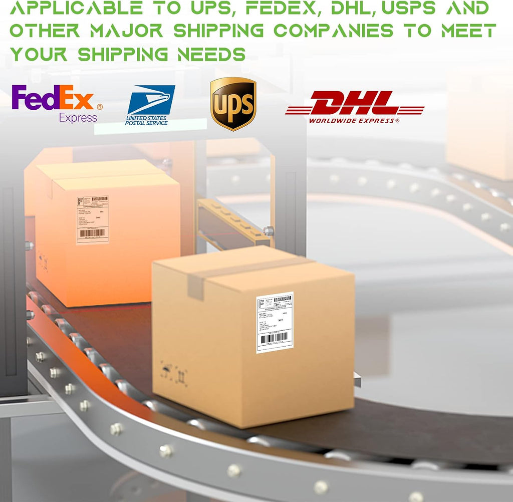 MFLABEL 4x6 Direct Thermal Shipping Labels - 32 Rolls of 450 Labels/Roll, Compatible with Zebra 2844/ZP450/ZP500/ZP505, USPS/FedEx/UPS/Amazon Shipping, Smudge-Resistant & Permanent Adhesive - Image 5