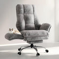 Big and Tall Office Chair, Flip Armrests for Pets & Cross Legged Sitting by HOMRELEXA
