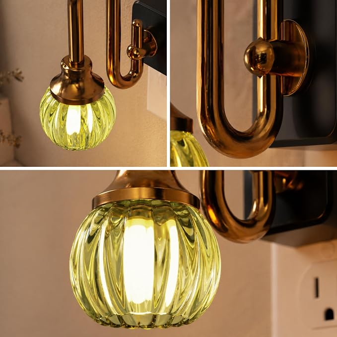JandCase Night Light, Night Lights Plug into Wall Green Tulip | LED Nightlight, 0-100LM Dimmable Nightlights, Dusk to Dawn Sensor, 1W Vintage Nite Light for Bathroom Hallway Decor, 1 Pack - Image 7