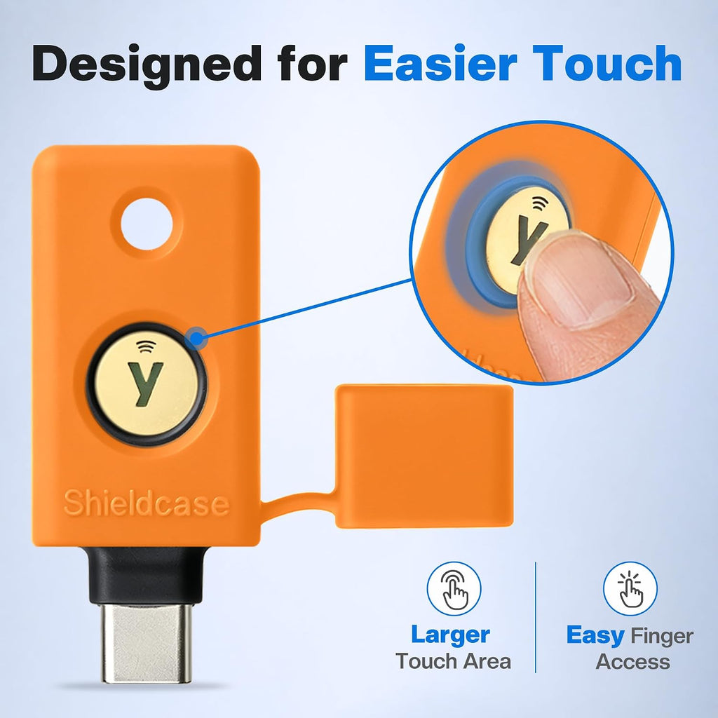 Silicone Case for YubiKey 5C NFC, Orange - Image 3