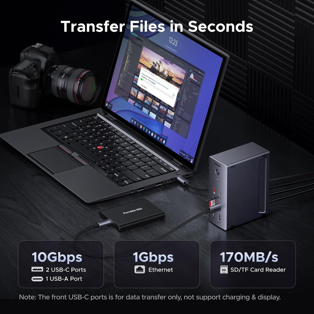 UGREEN USB C Docking Station Triple Monitor, 2xDP+HDMI, Only for Win Host - Image 5