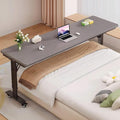 70.8" Overbed Table with Wheels for Full Beds, Height Adjustable by Quvex