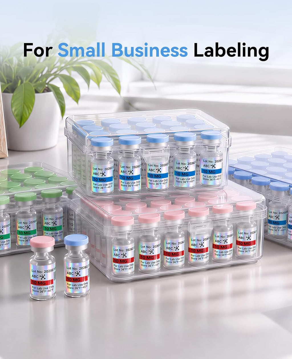 NIIMBOT M2/M3 Thermal Transfer Labels 3 Rolls 1.57''×0.79'' Multi-Color Set - Image 7