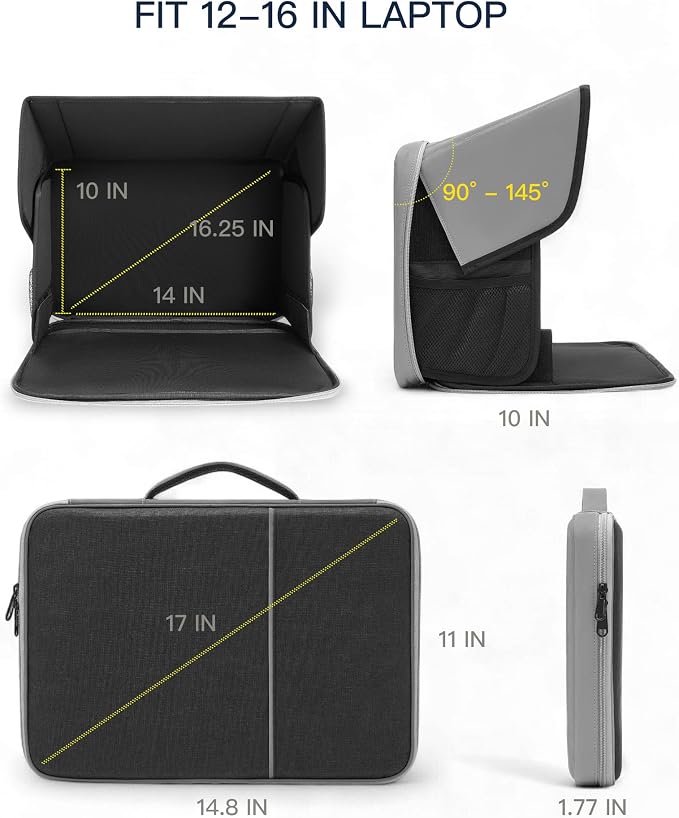 Laptop Sun Shade, Fits 13-16 inch Laptop, UV-Heat Reflective & Water-Resistant Material, Easy to Carry Computer Case for Working Outside,Travel, Beach - Image 5
