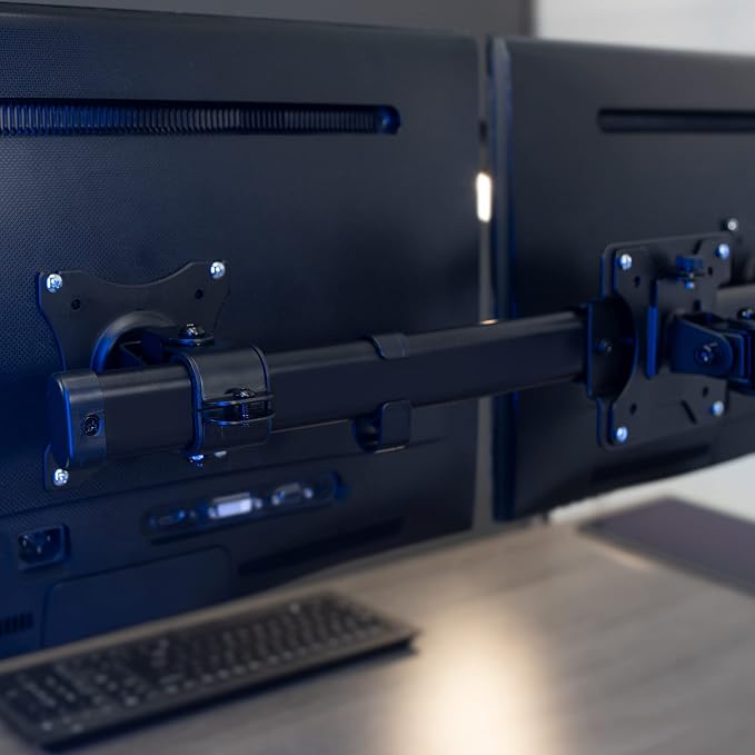 VIVO Dual VESA Bracket Adapter, Horizontal Assembly Mount for 2 Monitor Screens up to 27 inches, MOUNT-VW02A - Image 6