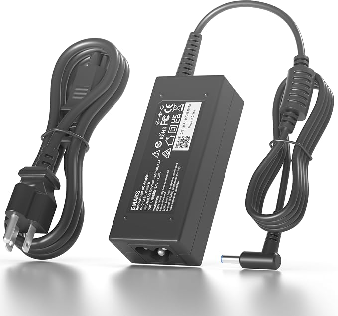 45W Charger for HP 15-CS 15-CP 15-DA 15-DB 15-DY 15-EF 15-FD 15-FD0083WM | for 15-ef0023dx ef0021nr ef0875ms 15-cs3055wm cs3075wm 15-cp0053cl 15-dy2024nr 15-DY2702DX dy1731ms dy0013dx dy2021nr Laptop by EMAKS