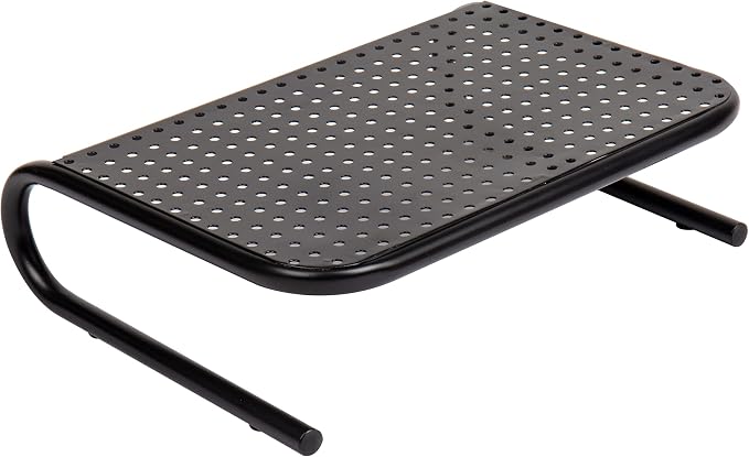 Mind Reader Monitor Stand, Ventilated Laptop Riser, Desktop Organizer, Metal, 14.5" L x 11.25" W x 4.25" H, Black (Pack of 8) - Image 8