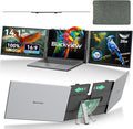 Blackview DCM6 Triple Laptop Screen Extender,14" 1080P FHD IPS Portable External Screen,Two Cable USB C Travel for 13-17'' Laptop,Plug & Play Compatible with Windows/Mac/Chrome OS and Mobile Devices by Blackview