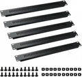 5 Pack of 1U Blank Panel - Metal Rack Mount Filler Panel for 19in Server Rack Cabinet or Enclosure (1U Venting Panel) by YuPinDiZu