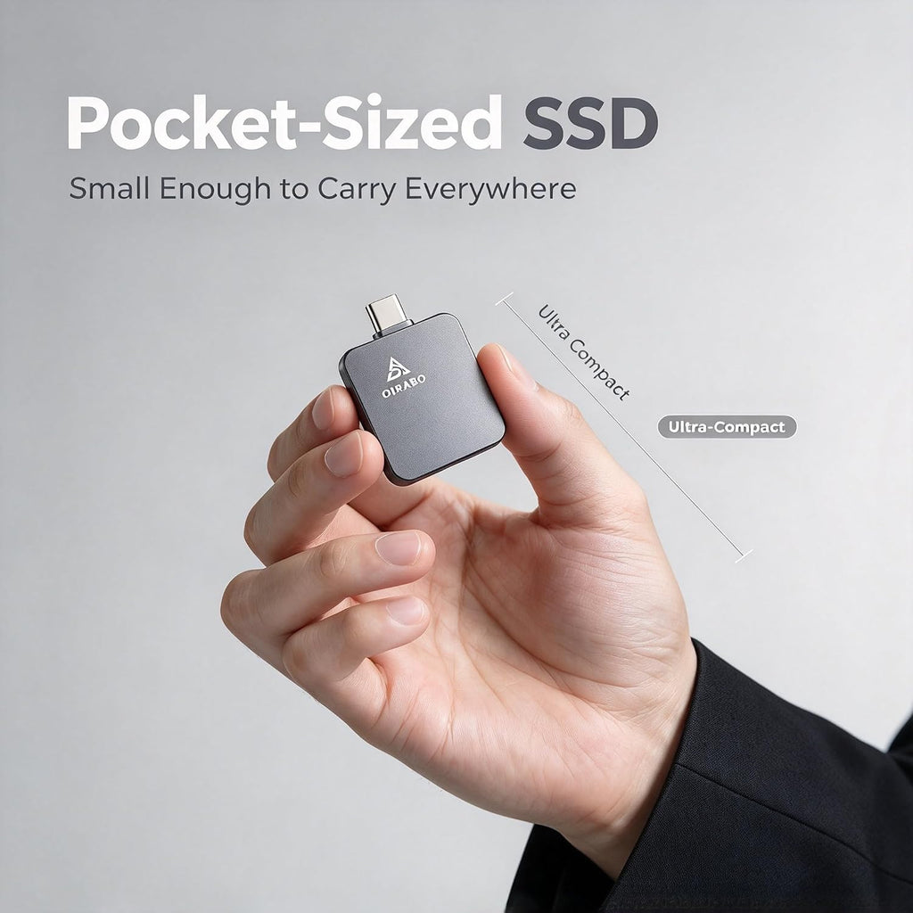 2TB Mini Portable External SSD, USB 3.2 Gen2x2 20Gbps, Up to 1050MB/s - Image 5