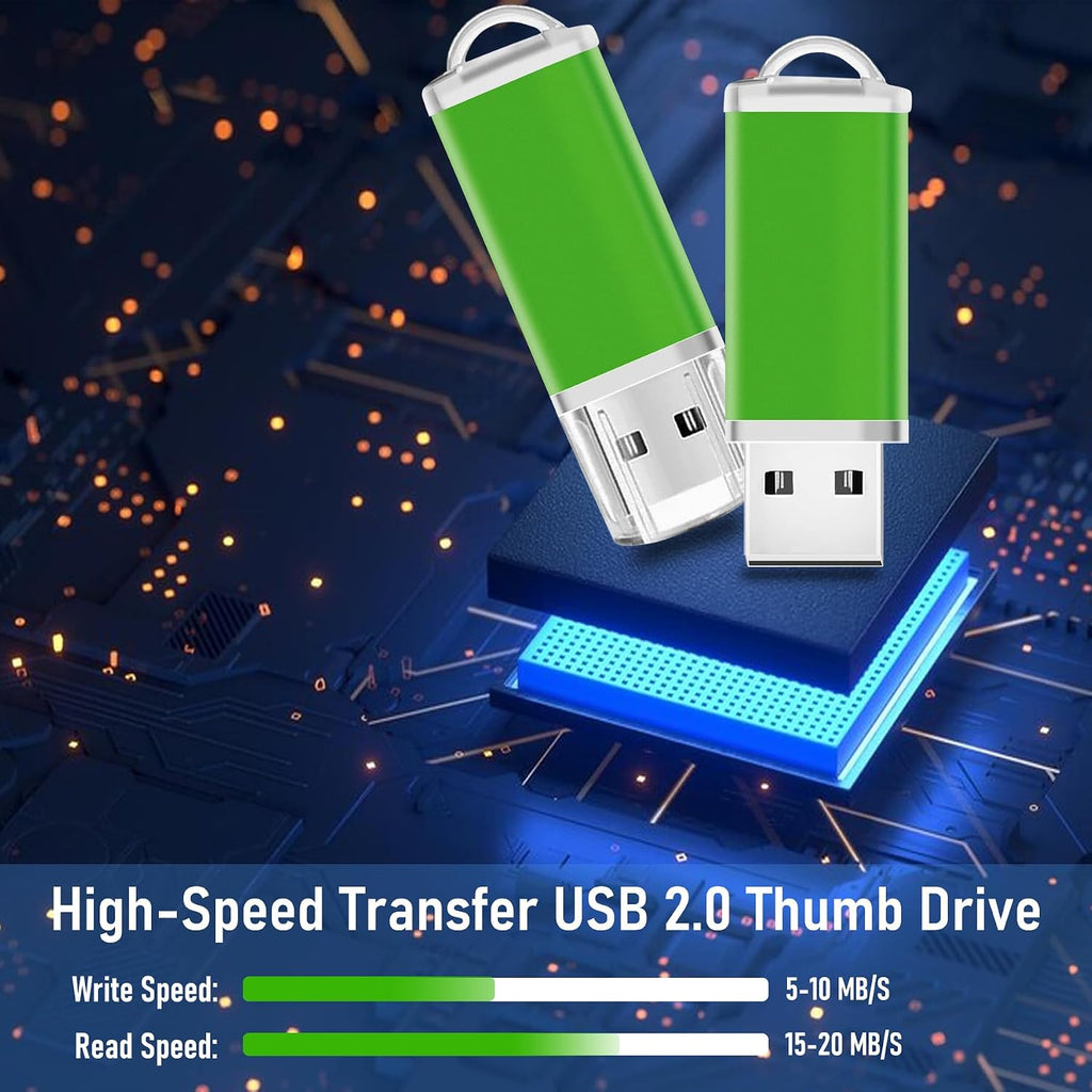 Thumb Drive 4GB 20-Pack USB Flash Drive Nicepicten Bulk USB2.0 Memory Stick - Image 2