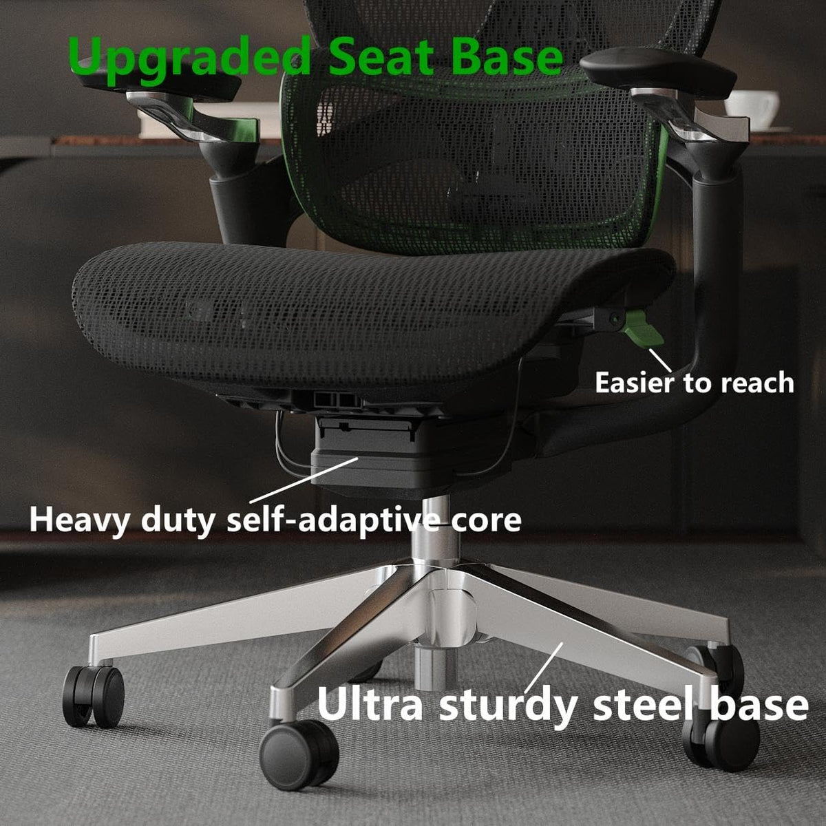 Ergonomic Office Chair, Mesh Computer Chair,Home Desk Chair - Image 7