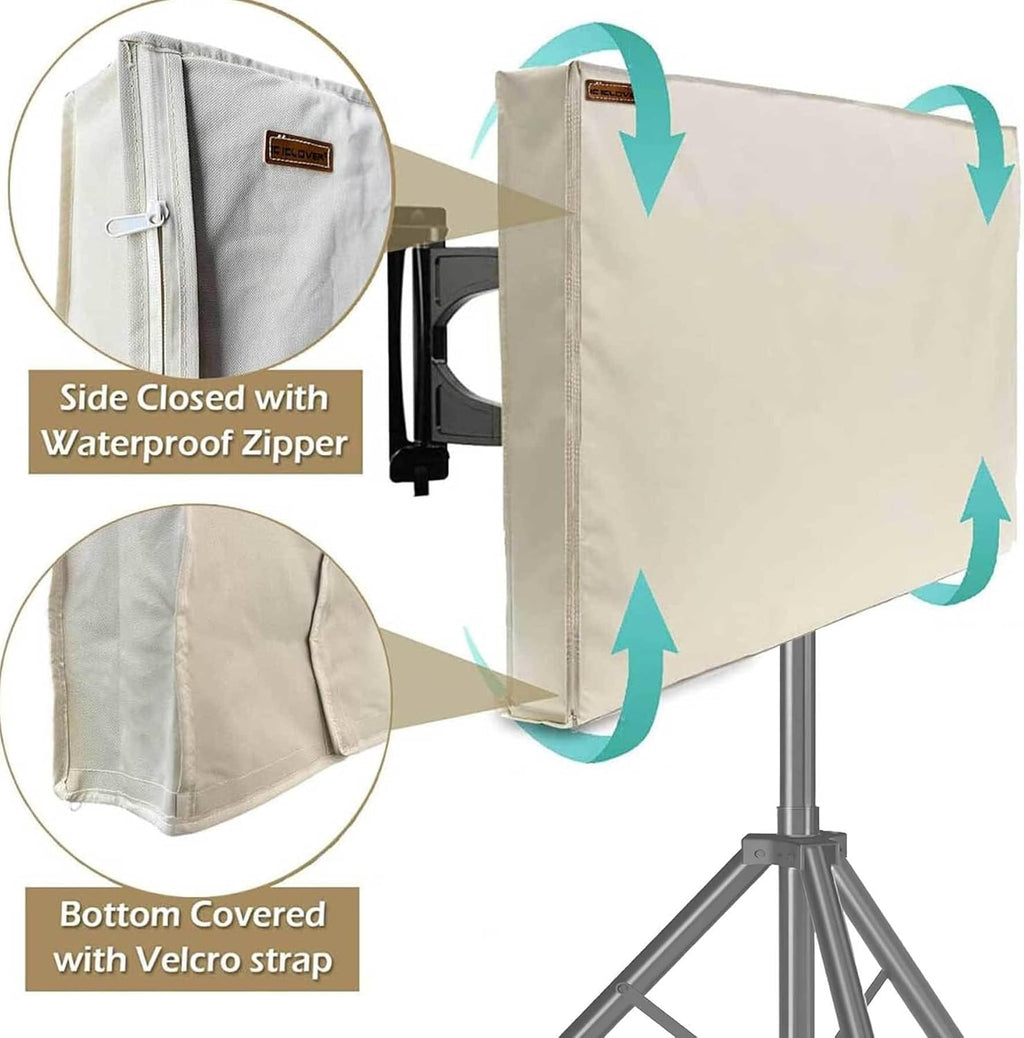 IC ICLOVER 43 inch Mobile TV Stand Cover, Outdoor TV Cover on Rolling Stand - Image 5