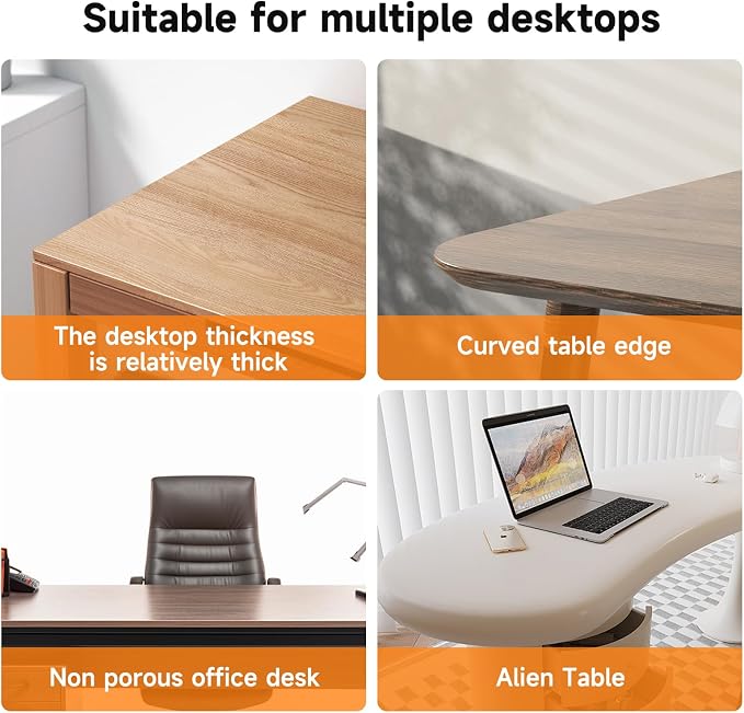 Pholiten Dual Monitor Stand with Wooden Base | Gas Spring Height Adjustable Arms, Each Holds 32 Inch Screen up to 22lbs, VESA Mount 75x75/100x100mm, Tilt/Swivel/Rotate - Image 6