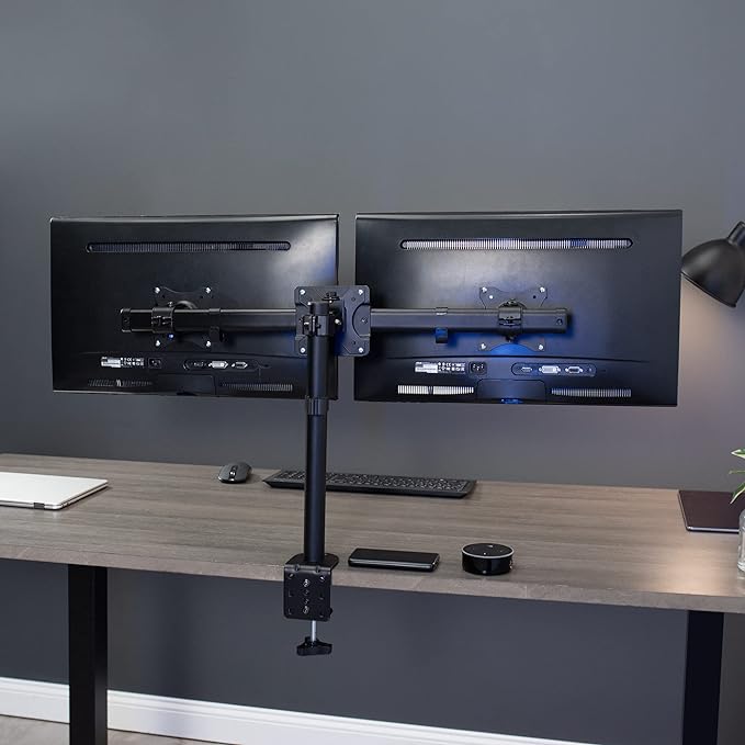 VIVO Dual VESA Bracket Adapter, Horizontal Assembly Mount for 2 Monitor Screens up to 27 inches, MOUNT-VW02A - Image 3