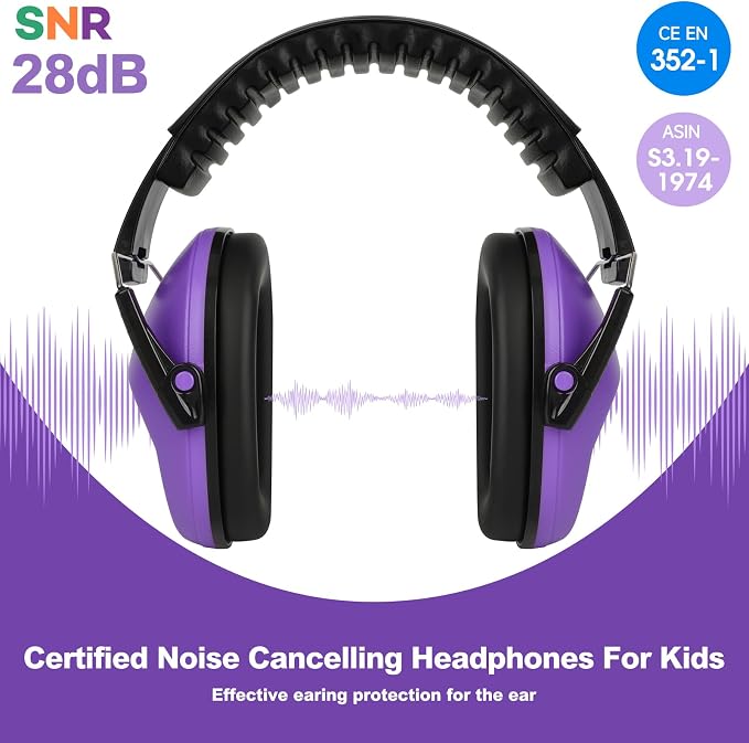 Floriogra Noise Cancelling Headphones for Kids/Toddler 28dB SNR Ear Muffs | Kids Ear Protection Noise Reduction Earmuffs for Children, Hearing Protection for Monster Jam, Concerts, Fireworks, Autism - Image 2