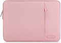 MOSISO Laptop Case 16 inch, 15-15.6 inch Laptop Sleeve Bag with Pocket | Compatible with MacBook Pro 16 M5 M4 M3 M2 M1, HP Acer Dell Lenovo ASUS, Polyester Vertical Computer Bag, Pink by MOSISO