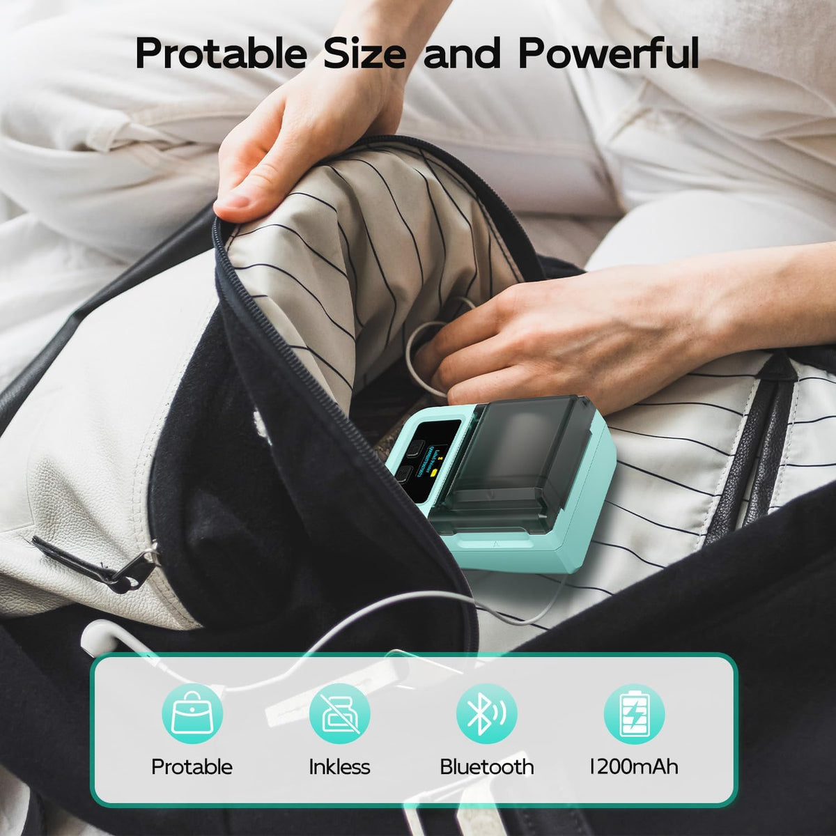 Phomemo M120 Label Printer - 2" Bluetooth Thermal Label Maker - Image 5