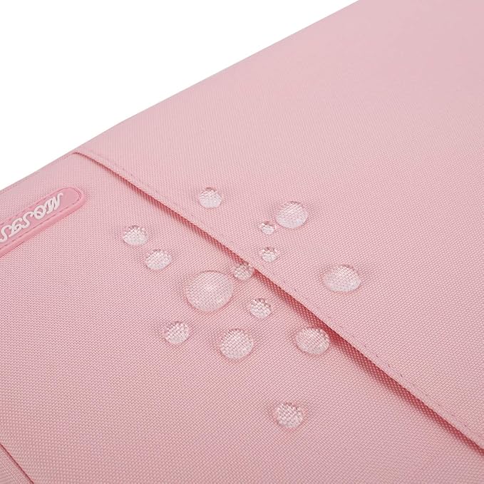 MOSISO Laptop Case 14 inch, Laptop Sleeve Bag with Pocket | Compatible with HP Lenovo Dell ASUS Acer, HP Stream, Dell Latitude, Polyester Vertical Computer Bag, Pink - Image 7