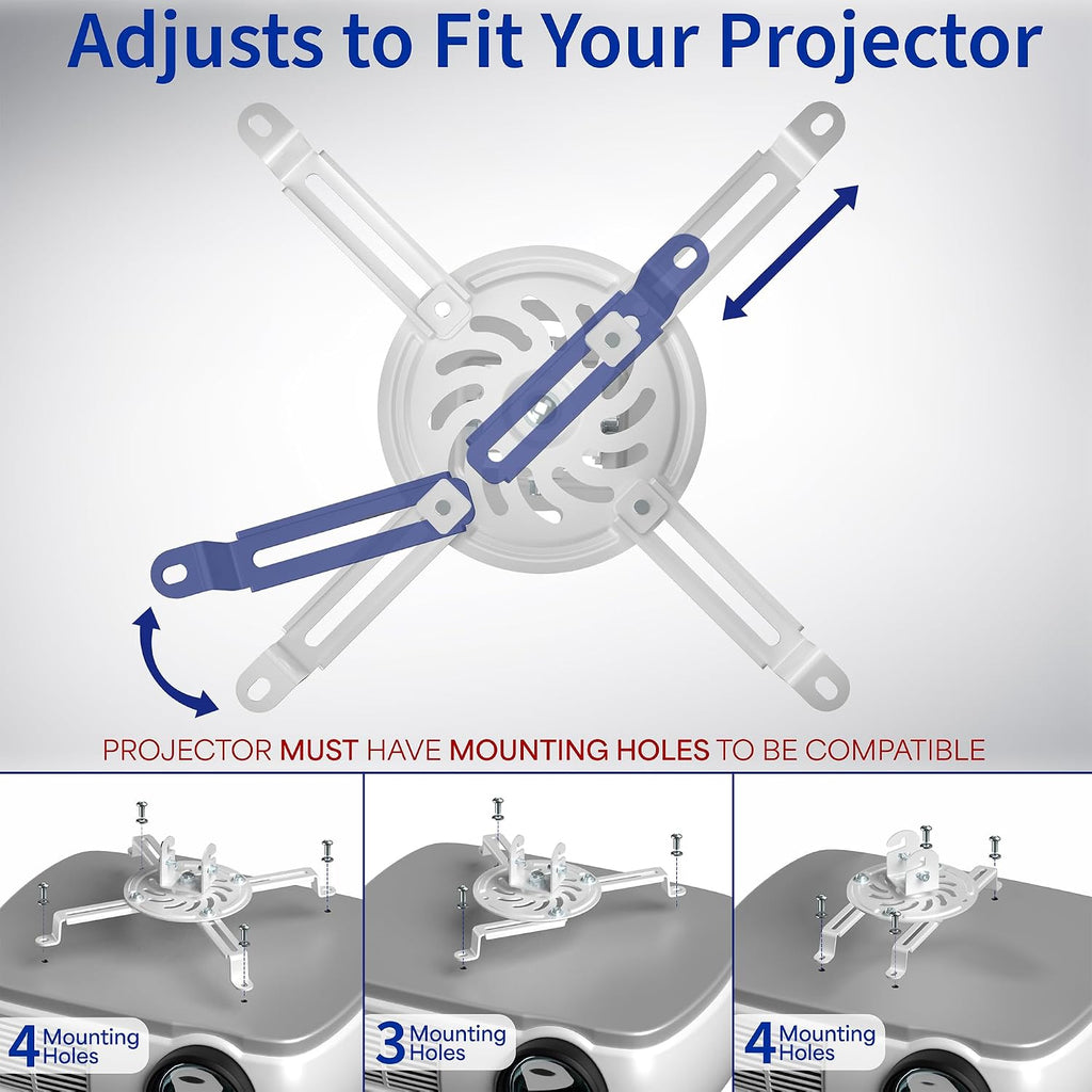 VIVO Universal 2 x 2 ft Drop Ceiling Projector Mount, Adjustable - Image 3