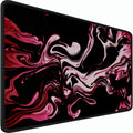 Gaming Mouse Pad, 31.5x15.7 inch Large Extended Computer Keyboard Mouse Mat, Water Resist Non-Slip Mousepad Rubber Base Long XXL Desk Mouse Pad for Gaming, Office & Home, Marble Red by Naukay