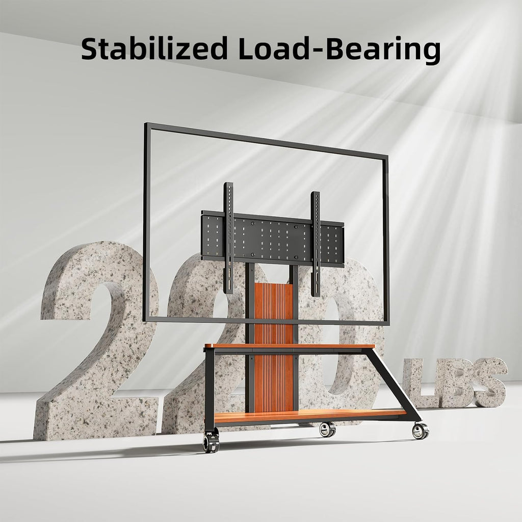 Heavy Duty Mobile TV Stand on Wheels for 50-100Inch - Image 4