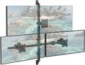 WALI Triple Monitor Wall Mount for 13 to 49 Inch, 3 Monitor Wall Mount Computer Monitor Arm for Ultrawides Screens, Swivel Tilt Wall Mount with VESA 75/100 mm, Per Arm Holds Up to 22lbs by WALI