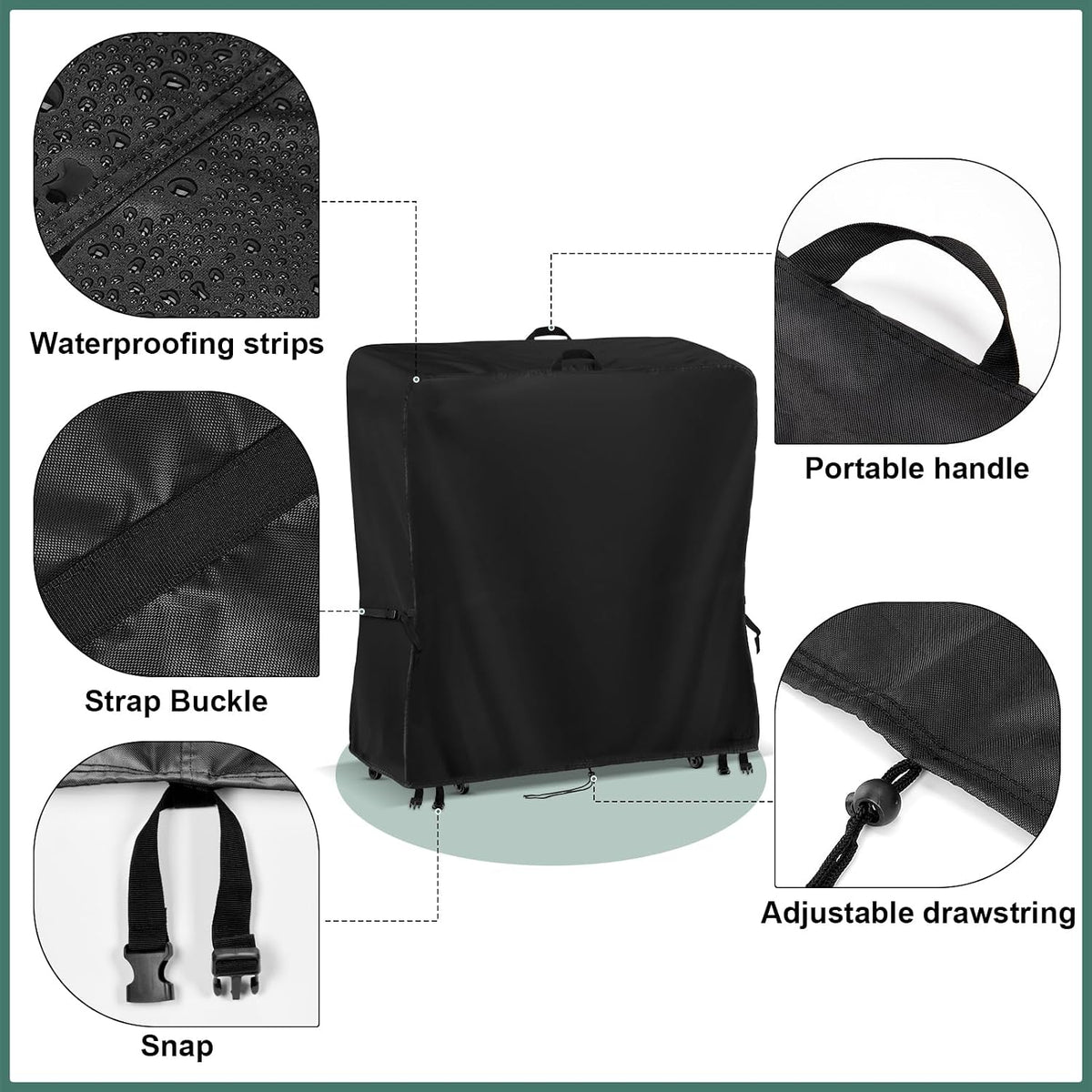 Kingling Outdoor TV Cover 38 Inch Weatherproof for 43 Inch TV - Image 4