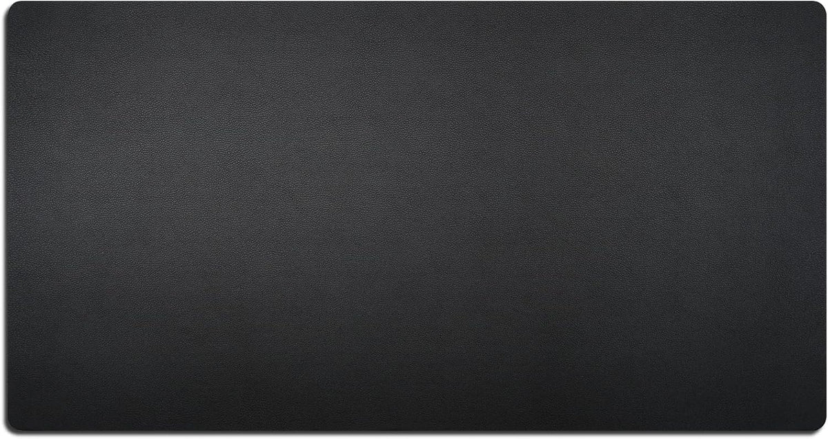 Nekmit Leather Desk Blotter Pad 34 x 17 Inches, Flat, Non-Slip, Waterproof, Black by Nekmit