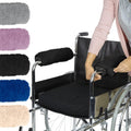Vive Wheelchair Armrest Pads (2 PCS) - Memory Foam Sheepskin Cushion by Vive
