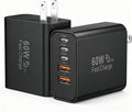 USB C Fast Charger Block, 60W 5-Port USB C Wall Charging Blocks, Type C Charger Fast Charging Brick, 3USB C+2USB A PD&QC3.0 Multiport Charger Plug for iPhone 16/15/14/13 Pro Max, iPad, Galaxy-Black by Duloch