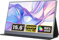 kksmart Portable Monitor 15.6 inch 1080P FHD 86% sRGB 60Hz, Travel Monitor for Laptop MacBook Surface PC Xbox PS5, HDMI USB-C VESA Compatible Built-in Speaker by Unknown