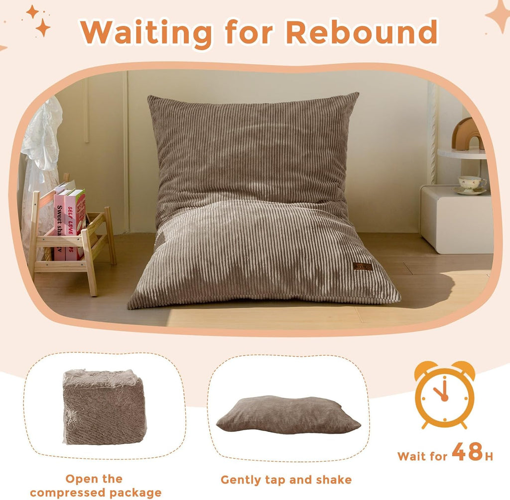 MAXYOYO 3 in 1 Kids Bean Bag Chair, Comfy Floor Sofa with Removed Cover - Image 7