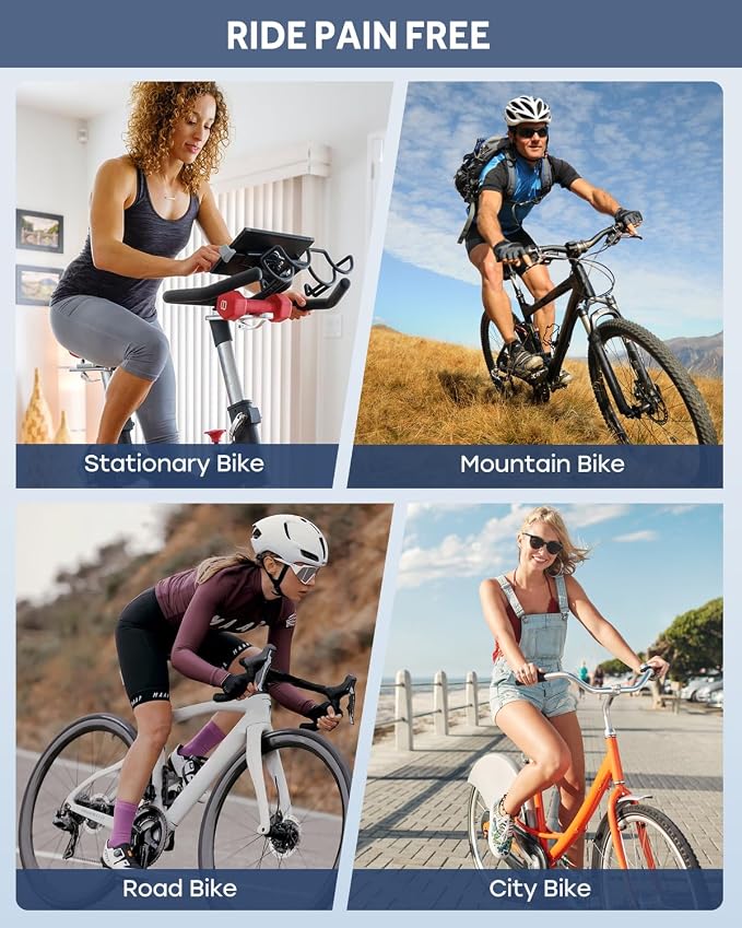 Bike Seat Cushion, Gel Bicycle Saddle Cover for Men Women Comfort Cycling | MXMXK Bike Seat Cover Gel Padded Comfortable for Stationary Exercise & Peloton Bikes, Mountain & Road, City Cruise Bikes - Image 7