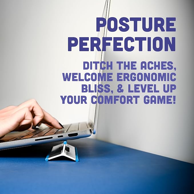 Steepy Portable Laptop Stand for Desk – Adjustable Height, & Portable Laptop Holder – Ergonomic Computer Stand for Cooling & Comfort – Slip-Proof, Sturdy Design – Universal Fit for 13-17 Inch Devices - Image 7