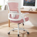 NEO CHAIR Office Desk Mesh Chair with Adjustable Ergonomic Lumbar, Pink | Breathable Mesh Back Support with Flip-Up Armrests and Wide Seat Cushion for Comfortable Home Office Work and Gaming Setup by NEOCHAIR