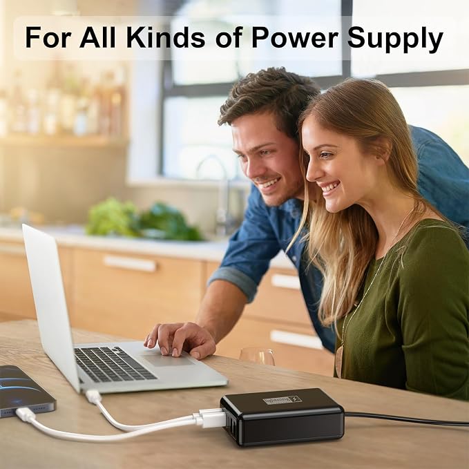 AC Adapter Power Cord 5ft, Super Slim Flat Plug Non Block Design, Figure 8 Power Cable Replacement for Chargers, TV, Xbox, PlayStation Series, Power Supply for Small Electronic Gadgets - Image 7