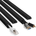 66in Cord Covers for Wires on Wall, Black Wall Cord Hider Hide Cords | Wire Covers for Cords Kit, TV Cable Hider Wall Kit, Easy to Install Cord Cover, Cable Management Wall 4XL16.5inW0.86inH0.43in by YCLYC