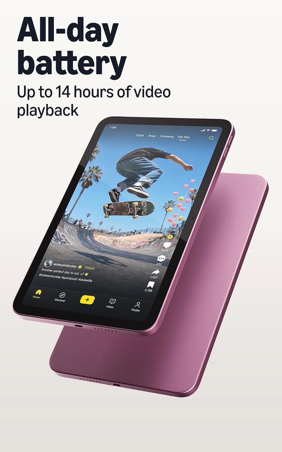 Amazon Alexa Tablet 8 (all-new), 4GB RAM, 128GB, 8.7″ compact tablet with vivid display, All-day battery, with Google Play, Designed for Alexa+, Teal - Image 7